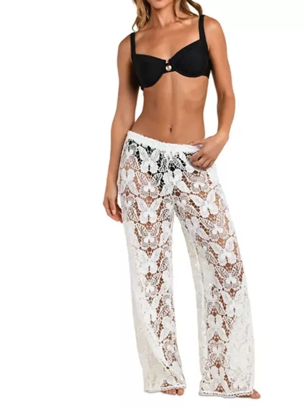 L'AGENCE
Butterfly Crocheted Cover Up Pants